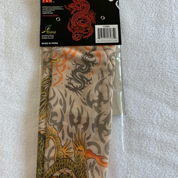 Mens Miami Ink Dragon Arm Tatoo Skeeve - Picture 3 of 3